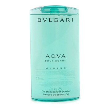 Aqva Marine by Bvlgari, 6.8 oz Shampoo and Shower Gel for men