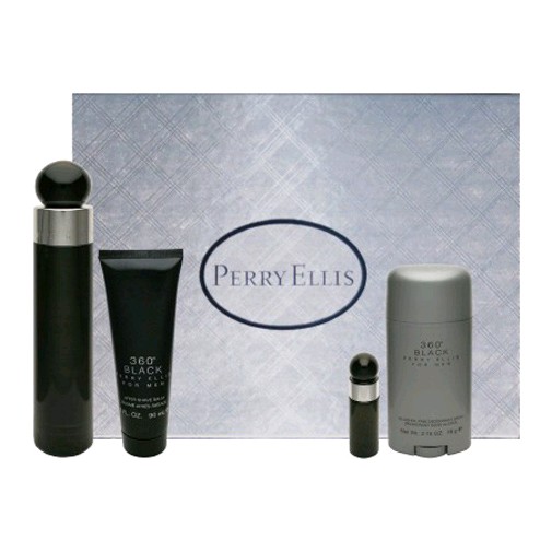 Perry Ellis 360` Black by Perry Ellis, 4 piece gift set for men