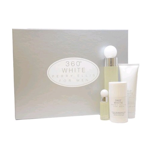 Perry Ellis 360 White by Perry Ellis, 4 piece gift set for men