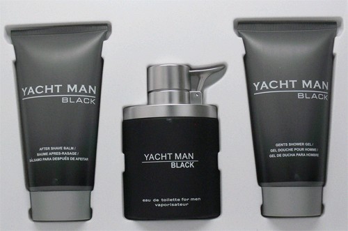 Yacht Man Black by Myrugia, 3 piece gift set for men
