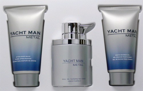 Yacht Man Metal by Myrugia, 3 piece gift set for men
