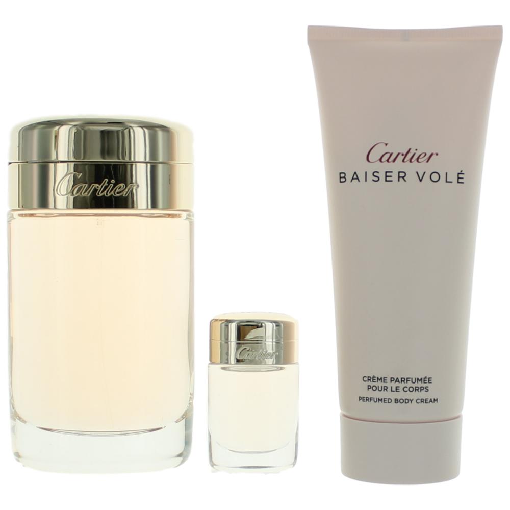 Cartier baiser vole EDP femme 100ml set EDP 100ml + 100ml Shower Cream + 6ml EDP (3432240500472)
