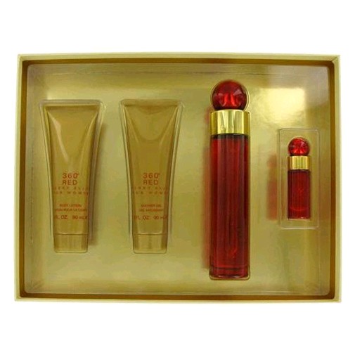 Perry Ellis 360 Red by Perry Ellis, 4 piece gift set for women