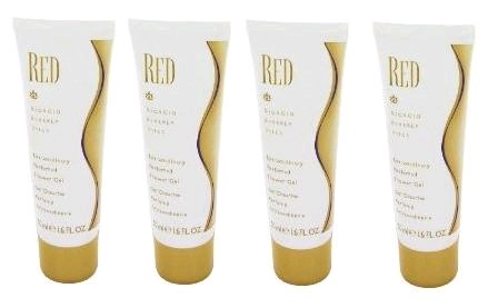 Red by Beverly Hills, 4 x 1.6 oz Perfumed Shower Gel for women.(6.4oz Total)
