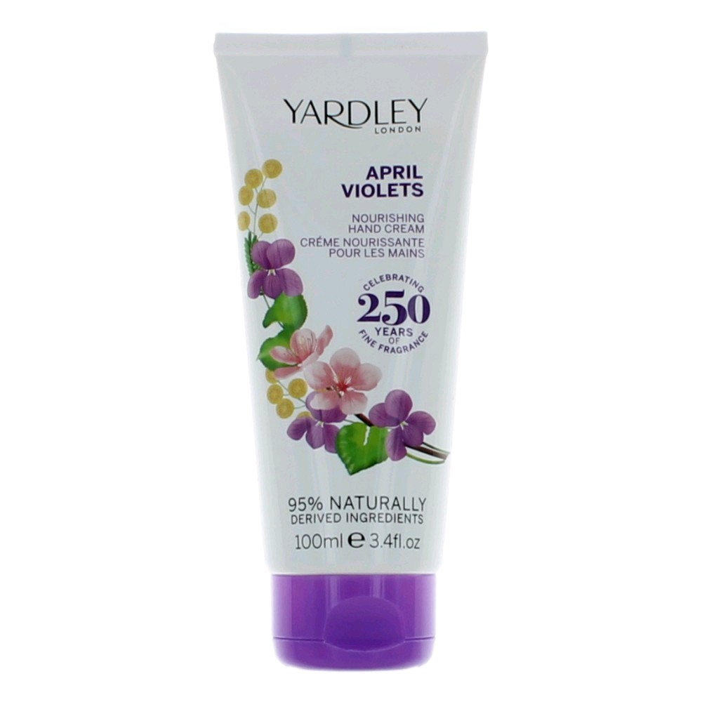 Top note is violet; middle notes are jasmine, pelargonium and lily-of-the-valley; base notes are vanilla and musk.