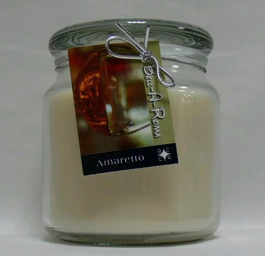 Hand Made Scented Soy 16oz Classic Jar Candle Amaretto