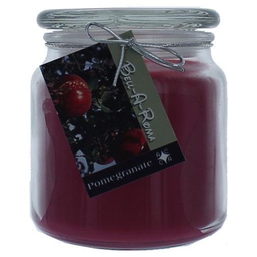 Hand Made Scented Soy 16oz Classic Jar Candle - Pomegranate