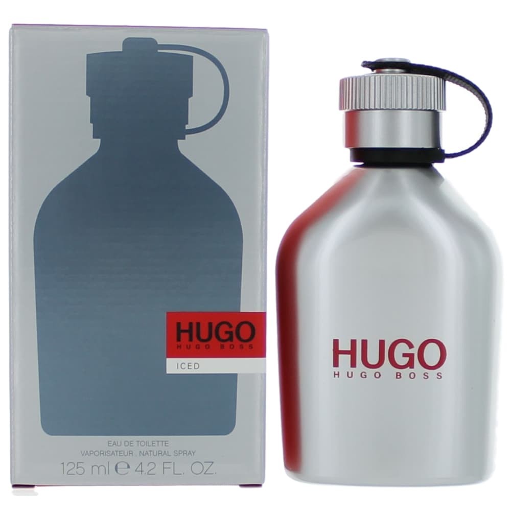 Hugo Iced by Hugo Boss, 4.2oz EDT Spray for Men Eau De Toilette ...